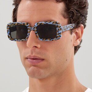 SALE! NEW Saint Laurent SL534 SUNRISE 008 Violet Rectangle Unisex Sunglasses